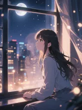 窓辺の夜·チャレンジ の投稿作品