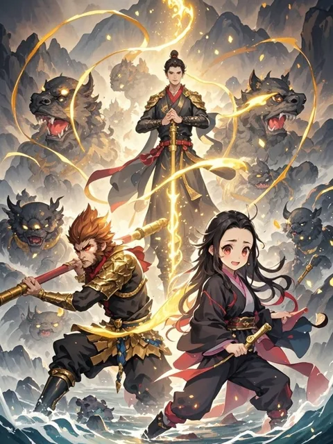Sun Wukong and Nezuko Kamado
