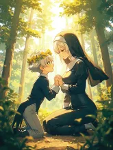 巫女 vs シスター·和か洋か の投稿作品