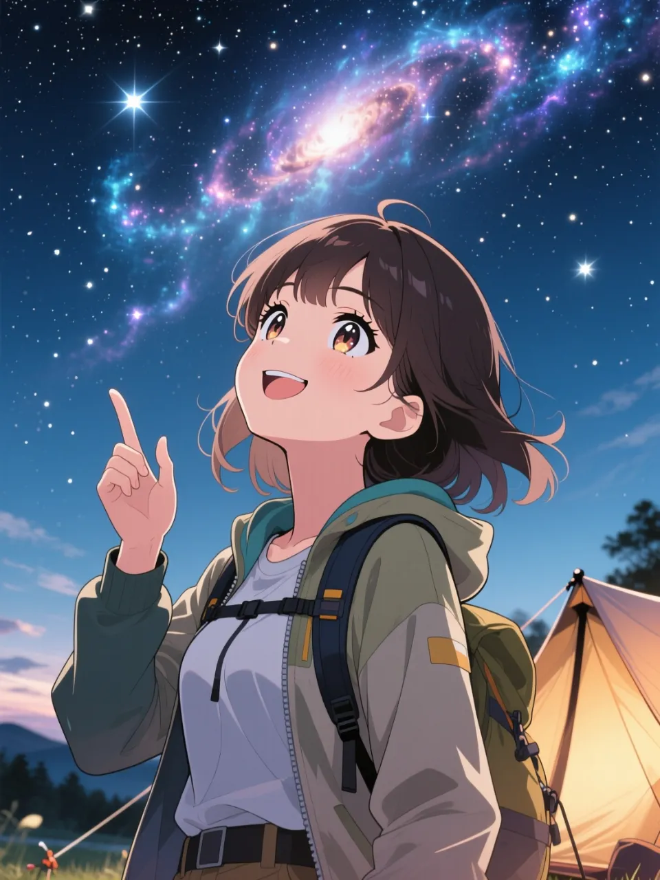 ある日のキャンプ地にて