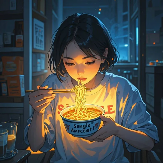 仕事から帰って、部屋が暑くてなんも作りたくない日の豪華ディナー...それはカプ麺‼️