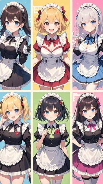 可愛いメイドさんカード