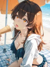 初夏じゃなくて真夏だわ！ — 妖怪ダルダラさんのAIイラスト