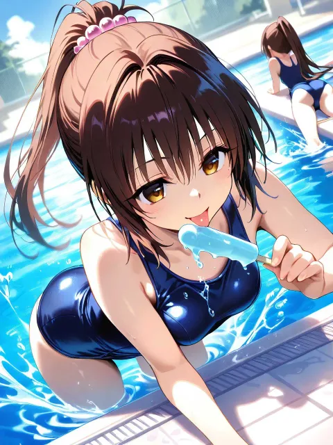 プールの結城◯柑