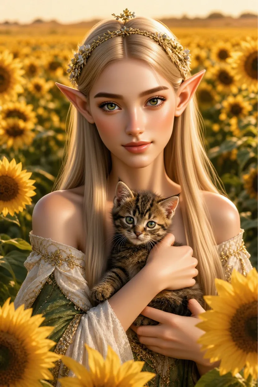 ひまわりの約束 〜エルフと子猫の夏物語〜