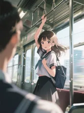 画像生成チャレンジ·電車通学🚃 の投稿作品