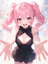 手を広げて