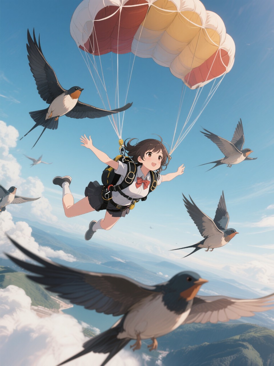鳥になりたかった少女。
