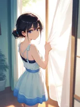 カーテンを開ける — AIに作られてみたさんのAIイラスト
