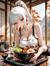 何故かご飯が麺に???