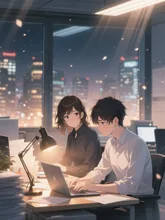 残業中のふたり·チャレンジ の投稿作品