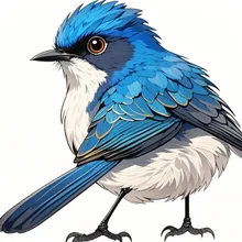 感情の色の鳥 ルリビタキ