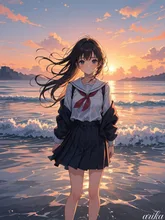 潮風ノ記憶 — 唖莉華さんのAIイラスト