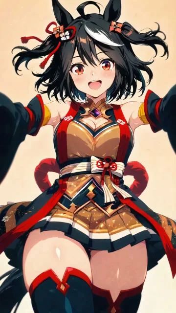 ウマ娘、キタサンブラック - 立ち姿 vs 座り姿
