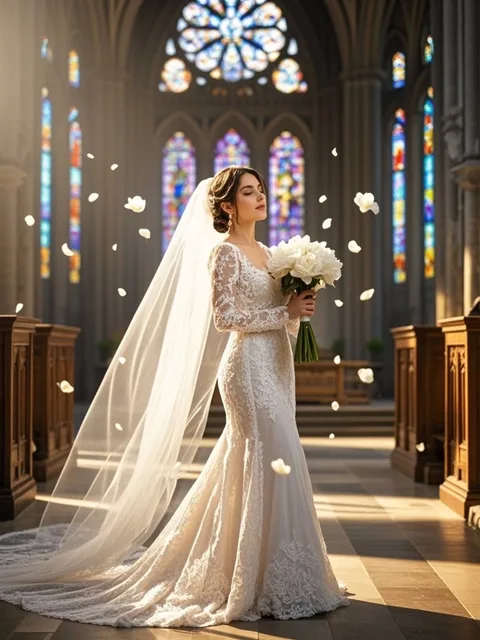 A bride in a flowing lace… - 🌟イベント 第38弾