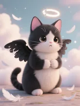 堕ちた天使ネコฅ ˆ. ̫.ˆ ฅ໒꒱· ﾟ