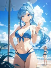 青ビキニ2