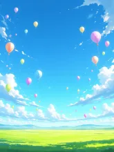 青空には夢が広がっています