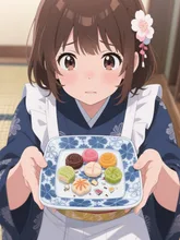 皆さん、かわいくてキレイなwagashiばかりなので、敢えて崩してみましたヨ(˶¯ᵕ¯˶)