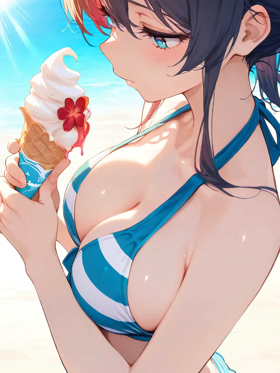 夏のソフトクリーム②
