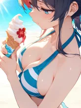 夏のソフトクリーム②