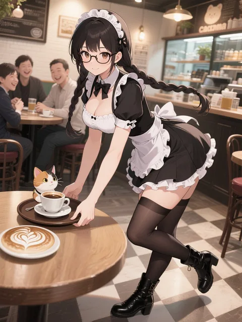 カフェでボツ