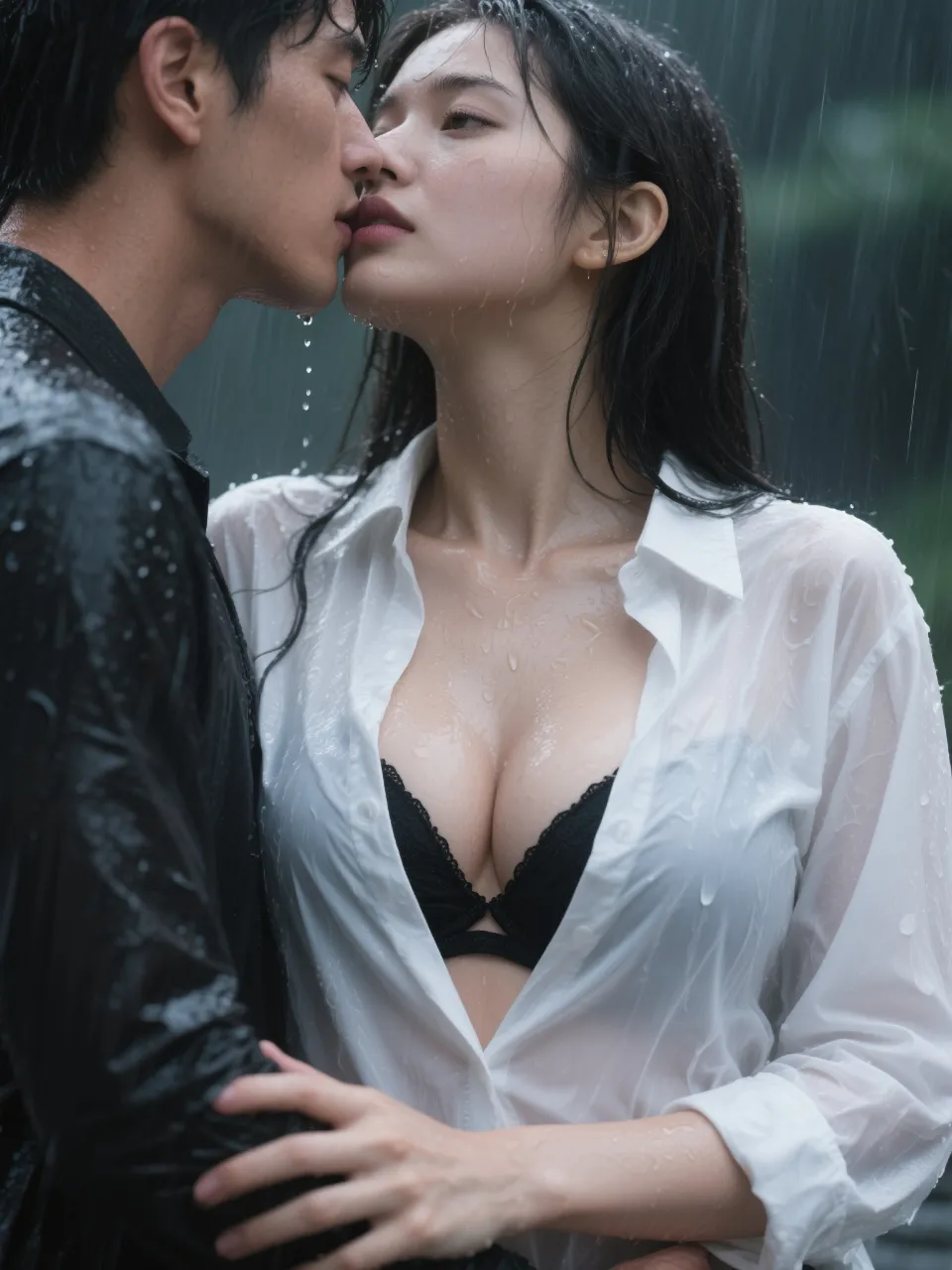 濡れ透けの女性