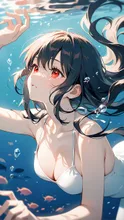ただ美しい — 水中イラストのAIイラスト|SUPPART