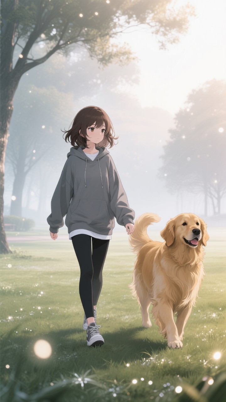 朝霧に包まれて