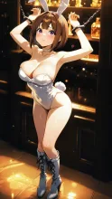 手錠かけられたバニーガール