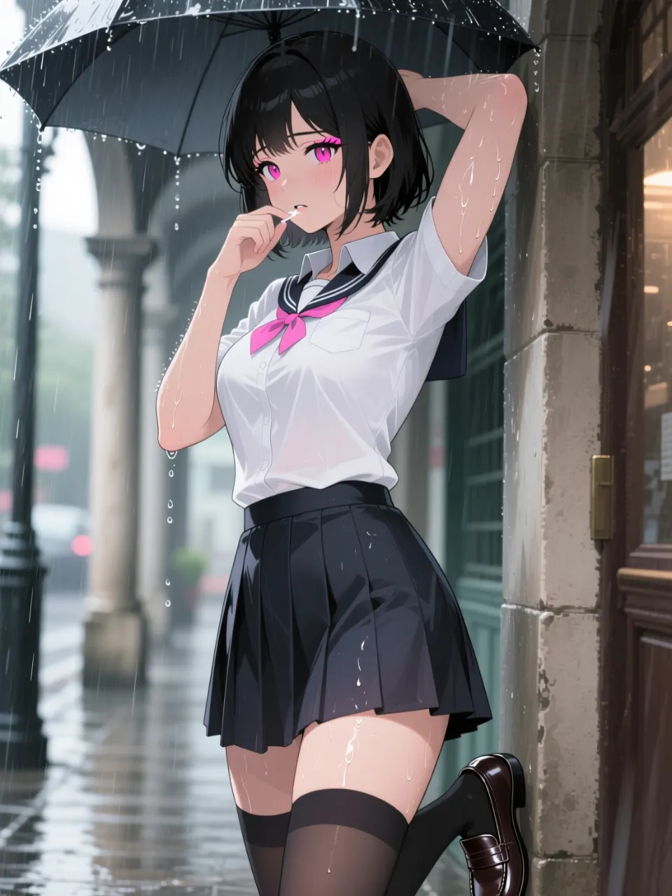 濡れちゃった