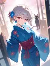「大丈夫?」 — 文月さんのAIイラスト
