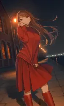 赤ずくめの女