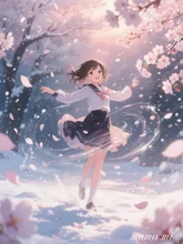 🌸桜舞う少女MAX🌸 — mamamiさんのAIイラスト