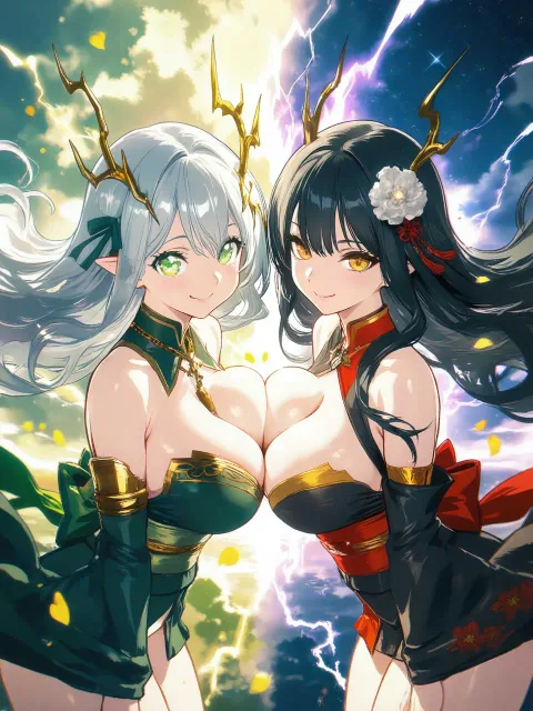 2girls、duo - 雷神