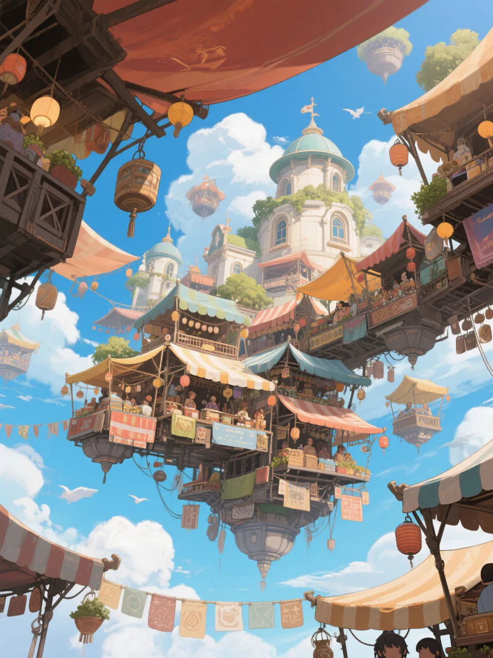 空飛ぶ市場