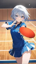 卓球なのか 何なのかよくわかんない — Miniskirt Art AI art on SUPPART