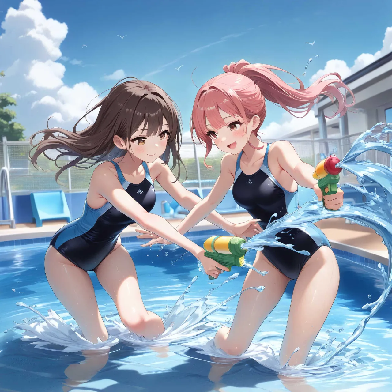 水遊び