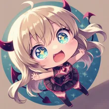 ちびキャラの瞳