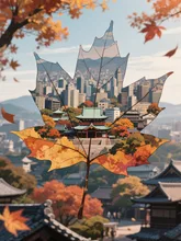 秋の古都、京都♪(˶¯ᵕ¯˶)