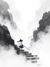 美穂「……たっか!………こっわ!……」 — 水墨画風アートのAIイラスト|SUPPART