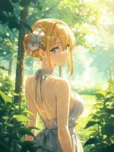木漏れ日の中で