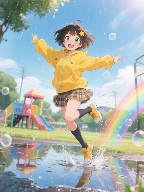 雨粒が消える前に、稚奈。