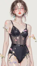 黒 — きみさんのAIイラスト