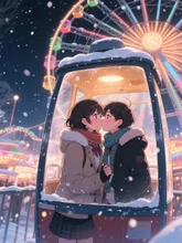 初めてのチューは観覧車のなかで😘