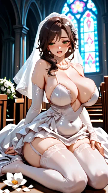 ultra-detailed)、(mature woman - 花嫁のベール