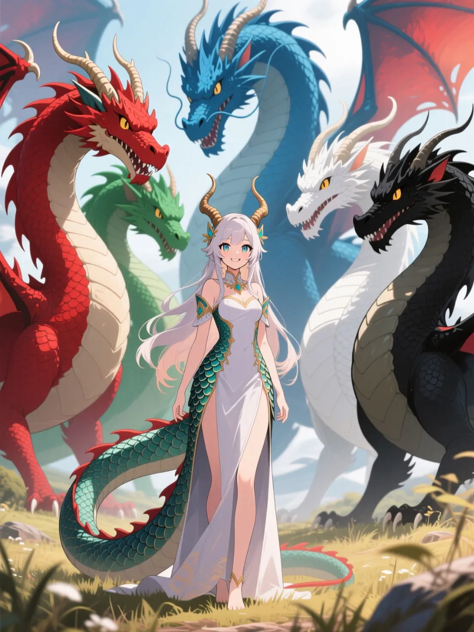 龍人の姫と五色の竜