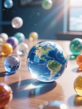 ビー玉の地球