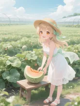 メロンの陽子。