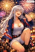 女性花火師·夜空を彩る職人 の投稿作品